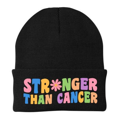 Stronger Than Cancer Awareness Colorful Beanie