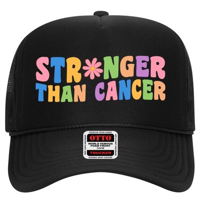 Stronger Than Cancer Awareness Colorful Trucker Hat