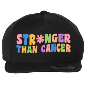 Stronger Than Cancer Awareness Colorful Wool Snapback Cap