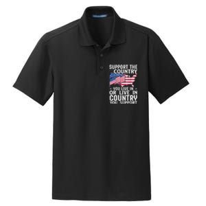 Support The Country You Live In Or Live In Where You Support Dry Zone Grid Polo