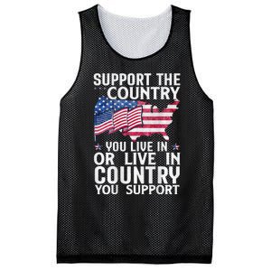 Support The Country You Live In Or Live In Where You Support Mesh Reversible Basketball Jersey Tank