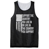 Support The Country You Live In Or Live In Where You Support Mesh Reversible Basketball Jersey Tank