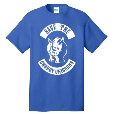 Save The Chubby Unicorns Rhinos Club Gift Tall T-Shirt