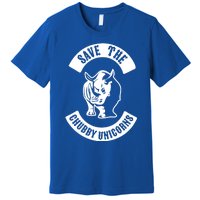 Save The Chubby Unicorns Rhinos Club Gift Premium T-Shirt