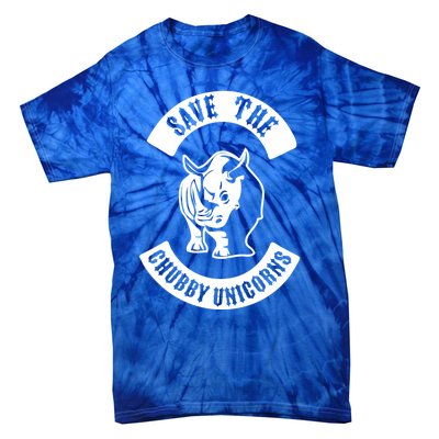 Save The Chubby Unicorns Rhinos Club Gift Tie-Dye T-Shirt