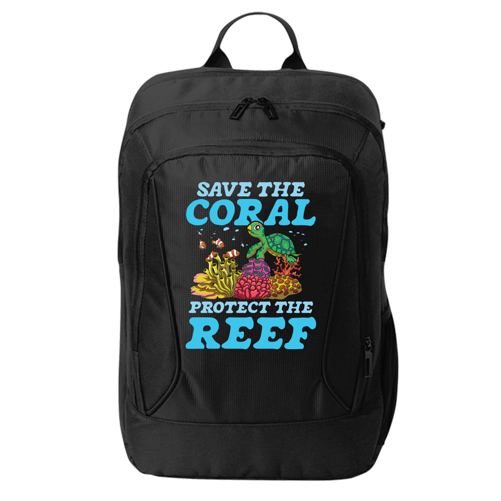 Save The Coral Protect The Reef Funny Gift City Backpack