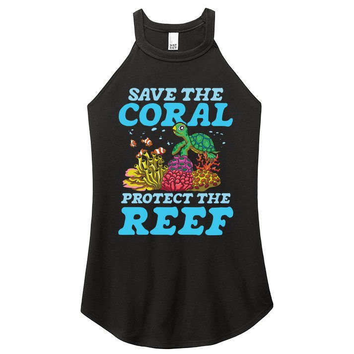 Save The Coral Protect The Reef Funny Gift Women's Perfect Tri Rocker Tank