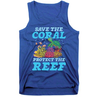 Save The Coral Protect The Reef Funny Gift Tank Top