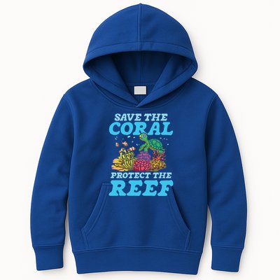 Save The Coral Protect The Reef Funny Gift Kids Hoodie