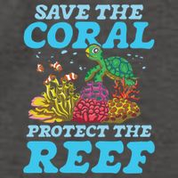 Save The Coral Protect The Reef Funny Gift Vector Backpack