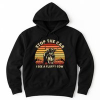 Stop The Car I See A Fluffy Cow Highland Cow Breeder Hoodie