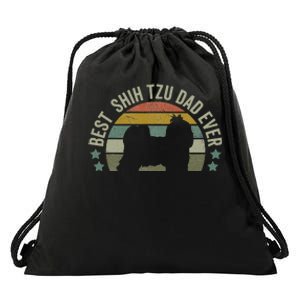 Shih Tzu Clothes Best Dog Dad Fathers Day Doggy Drawstring Bag