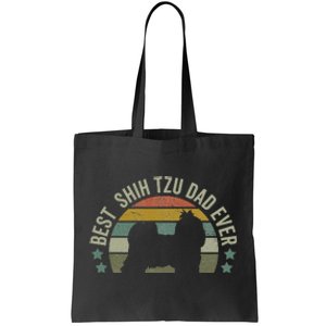 Shih Tzu Clothes Best Dog Dad Fathers Day Doggy Tote Bag