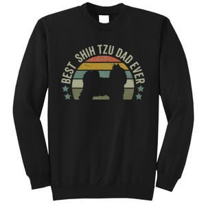 Shih Tzu Clothes Best Dog Dad Fathers Day Doggy Tall Sweatshirt