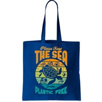 Sea Turtle Conservation Please Keep The Sea Plastic Free Gift Tote Bag