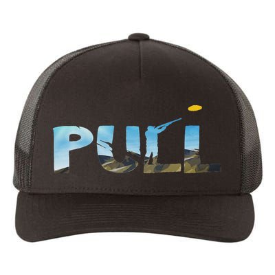 Skeet Trap Clay Pull Skeet Shooting Shooter Clay Shooting Yupoong Adult 5-Panel Trucker Hat
