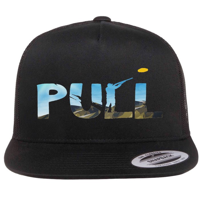 Skeet Trap Clay Pull Skeet Shooting Shooter Clay Shooting Flatbill Hat