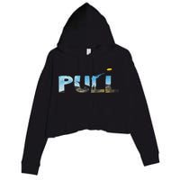 Skeet Trap Clay Pull Skeet Shooting Shooter Clay Shooting Crop Fleece Hoodie