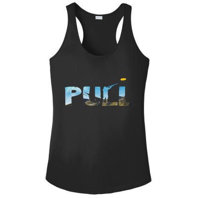 Skeet Trap Clay Pull Skeet Shooting Shooter Clay Shooting Ladies PosiCharge Competitor Racerback Tank