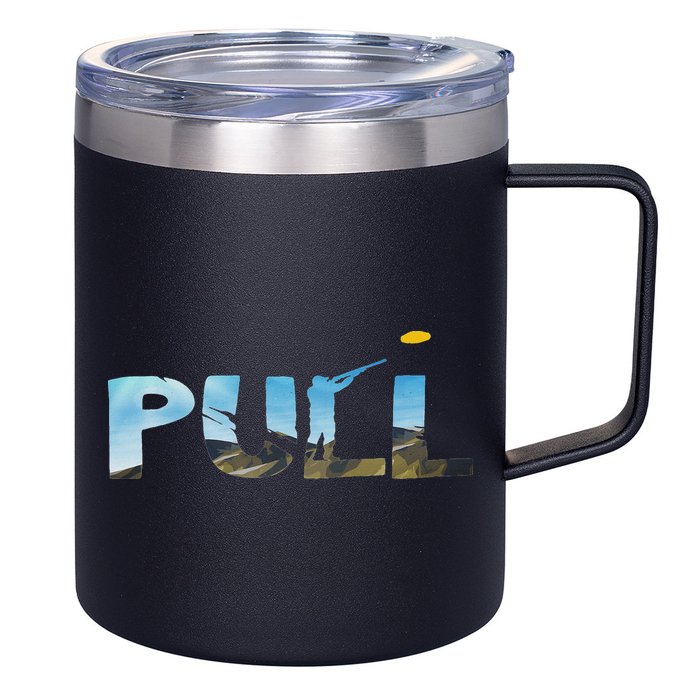 Skeet Trap Clay Pull Skeet Shooting Shooter Clay Shooting 12oz Stainless Steel Coffee Mug