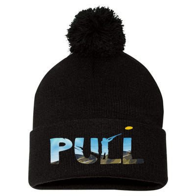 Skeet Trap Clay Pull Skeet Shooting Shooter Clay Shooting Pom Pom 12in Knit Beanie