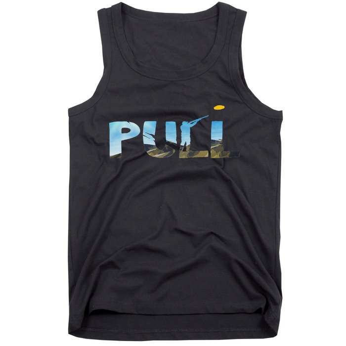 Skeet Trap Clay Pull Skeet Shooting Shooter Clay Shooting Tank Top