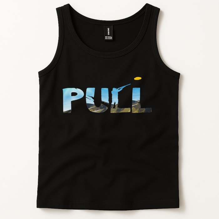 Skeet Trap Clay Pull Skeet Shooting Shooter Clay Shooting Tank Top