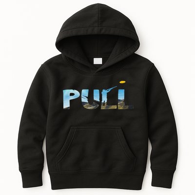 Skeet Trap Clay Pull Skeet Shooting Shooter Clay Shooting Kids Hoodie