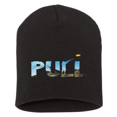 Skeet Trap Clay Pull Skeet Shooting Shooter Clay Shooting Short Acrylic Beanie