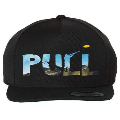 Skeet Trap Clay Pull Skeet Shooting Shooter Clay Shooting Wool Snapback Cap