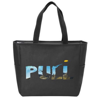 Skeet Trap Clay Pull Skeet Shooting Shooter Clay Shooting Zip Tote Bag