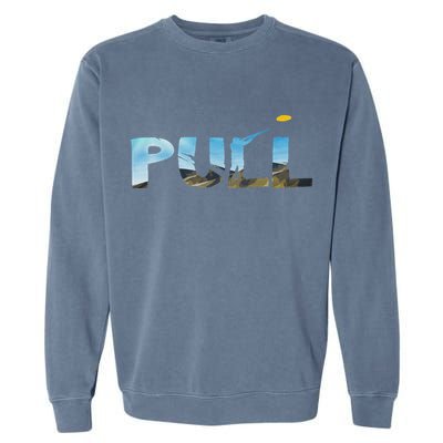 Skeet Trap Clay Pull Skeet Shooting Shooter Clay Shooting Garment-Dyed Sweatshirt