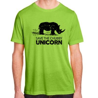 Save The Chubby Unicorns Cool Gift Funny Rhino Animal Rights Cool Gift Adult ChromaSoft Performance T-Shirt