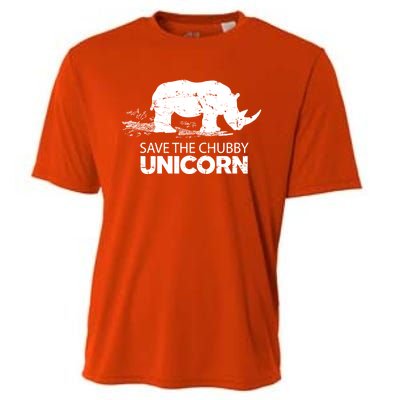 Save The Chubby Unicorns Cool Gift Funny Rhino Animal Rights Cool Gift Cooling Performance Crew T-Shirt