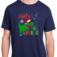 Santa Trex Christmas Dinosaur Tree Rex Boy Family Pajama Adult ChromaSoft Performance T-Shirt