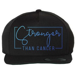 Stronger Than Cancer Pink Ribbon Breast Cancer Awareness Gift Wool Snapback Cap