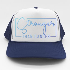 Stronger Than Cancer Pink Ribbon Breast Cancer Awareness Gift Trucker Hat