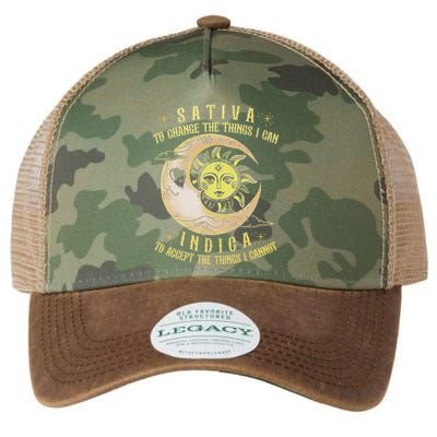 Sativa To Change The Things I Can Indica Accept The Things Legacy Tie Dye Trucker Hat