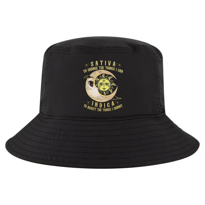Sativa To Change The Things I Can Indica Accept The Things Cool Comfort Performance Bucket Hat