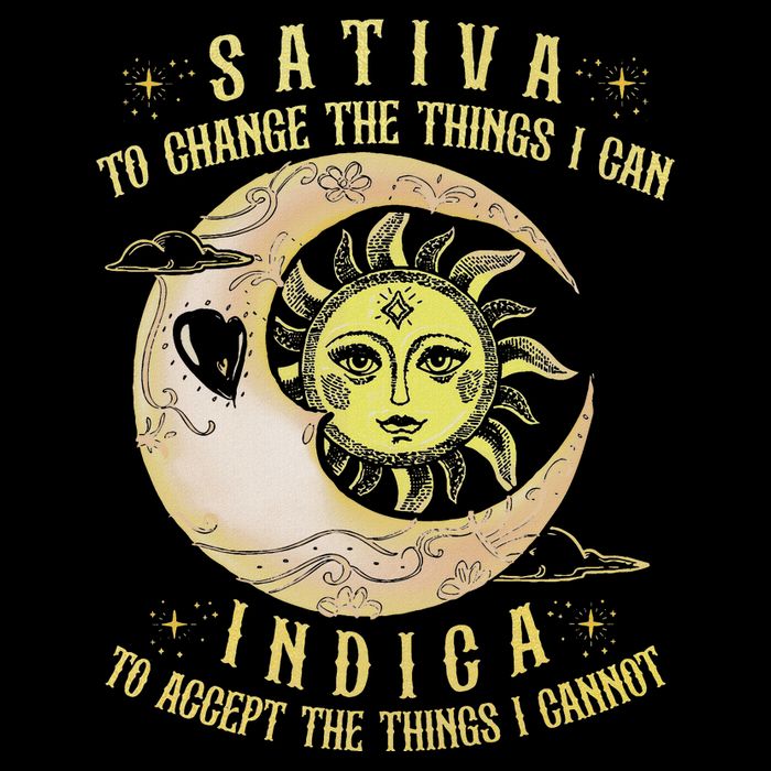 Sativa To Change The Things I Can Indica Accept The Things 16 in Basic Backpack