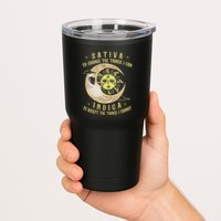 Sativa To Change The Things I Can Indica Accept The Things Tumbler