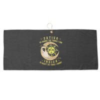 Sativa To Change The Things I Can Indica Accept The Things Large Microfiber Waffle Golf Towel