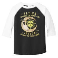Sativa To Change The Things I Can Indica Accept The Things Toddler Fine Jersey T-Shirt