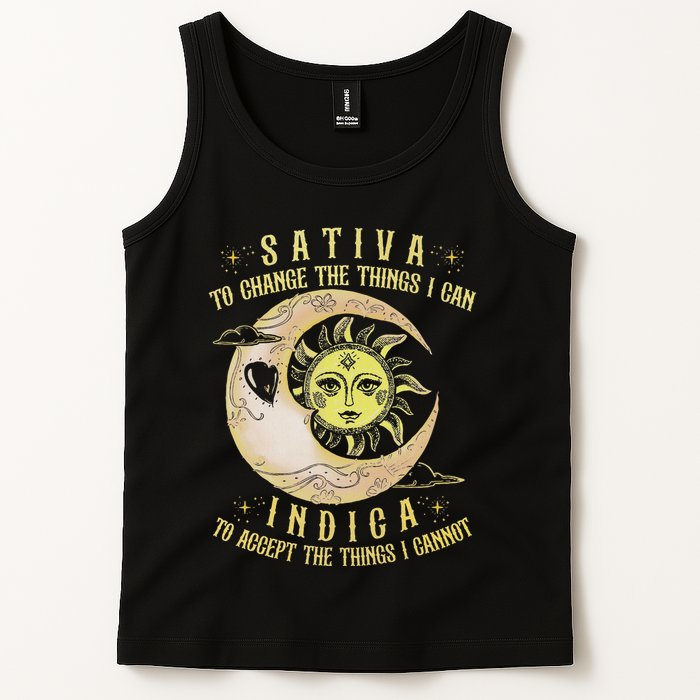 Sativa To Change The Things I Can Indica Accept The Things Tank Top