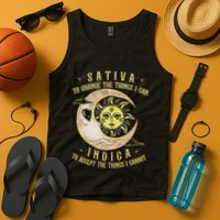 Sativa To Change The Things I Can Indica Accept The Things Tank Top