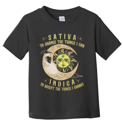 Sativa To Change The Things I Can Indica Accept The Things Toddler T-Shirt