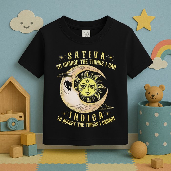 Sativa To Change The Things I Can Indica Accept The Things Toddler T-Shirt