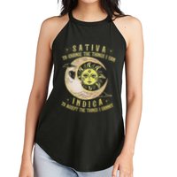 Sativa To Change The Things I Can Indica Accept The Things Women's Perfect Tri Rocker Tank
