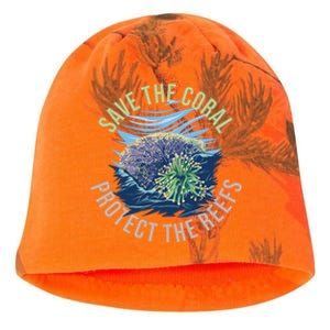 Save The Coral Protect The Reefs Future Marine Biologist Gift Kati - Camo Knit Beanie