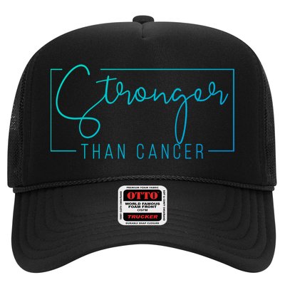 Stronger Than Cancer Pink Ribbon Breast Cancer Awareness Gift Trucker Hat